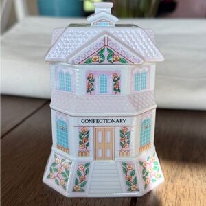 Lenox Village Confectionary Porcelain Sugar Jar with Lid (No Spoon)